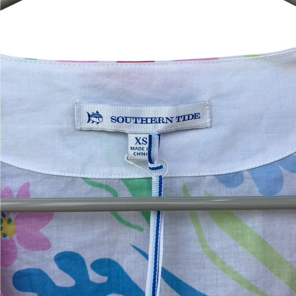 NWT Southern Tide 100% Cotton Shirt - Size XS - Flowers - Picture 4 of 12